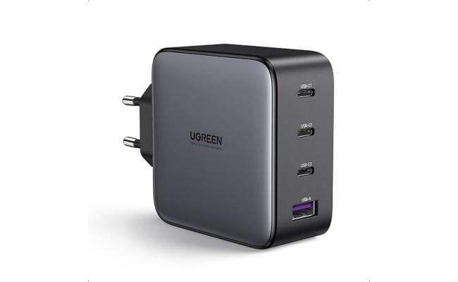 UGREEN CD226 100W GaN 4-Port Fast Charger – Black